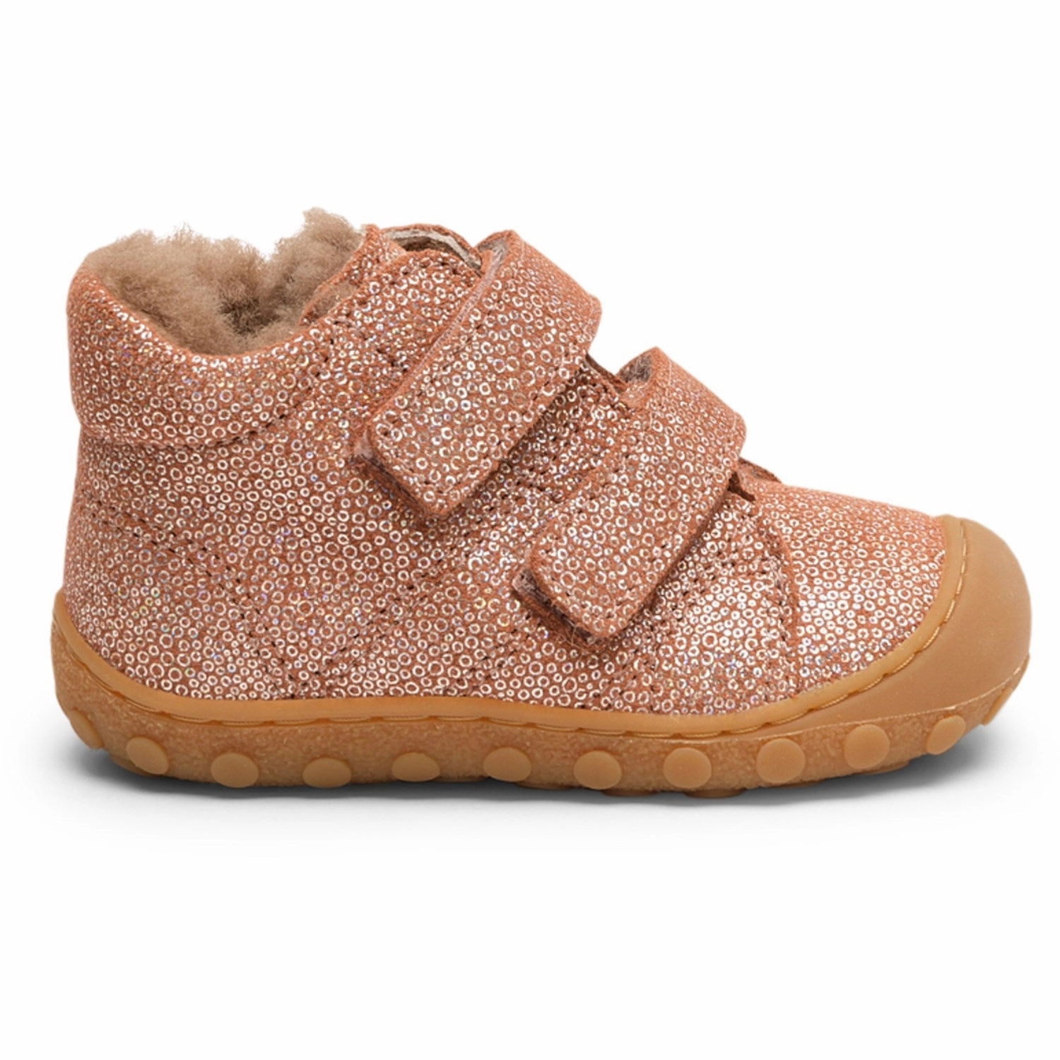 Bisgaard Sparkly Rose Hale V Lamb Beginner shoes