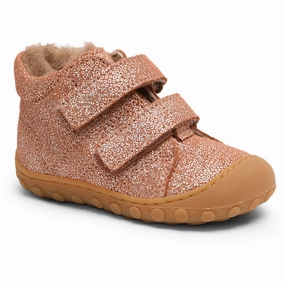 Bisgaard Sparkly Rose Hale V Lamb Beginner shoes Beginner Shoes With Velcro Kids promo