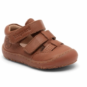 Bisgaard Tan Barefoot Hana First Step Shoe Beginner Shoes With Velcro Kids promo