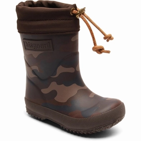 Bisgaard Thermo Rubber Boots Army Kids Thermo Boots discount price
