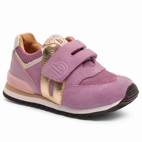 Bisgaard Winston S Velcro Shoe Lavender Kids Velcro Sneakers discount