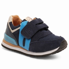 Bisgaard Winston S Velcro Shoe Navy Kids Velcro Sneakers discount