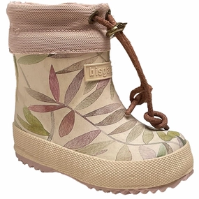Bisgaard Winter Thermo Rubber Boots Beige Leaves Kids Thermo Boots discount price
