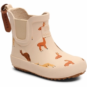 Bisgaard x Huttelihut Baby Rubber Boots Alpaca Kids Rain Boots with free shipping