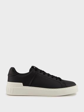 Black and White B-Court Calfskin Trainers Promo deal Mens Sneakers