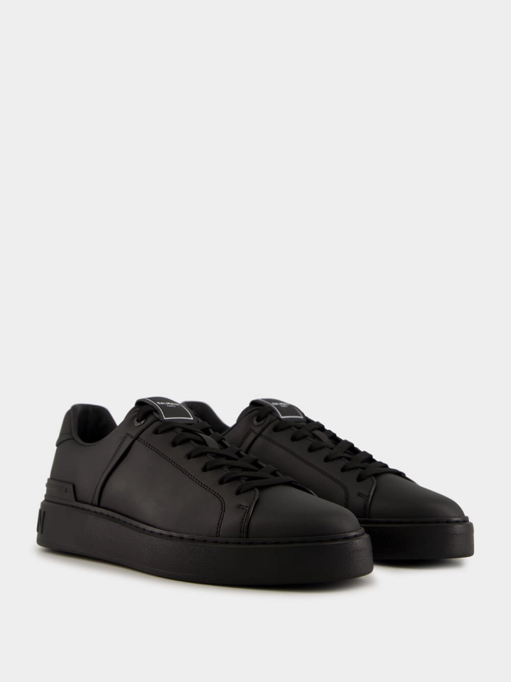 Black B-Court Calfskin Trainers