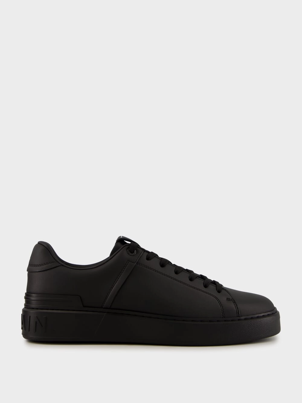 Black B-Court Calfskin Trainers Promo deal Mens Sneakers