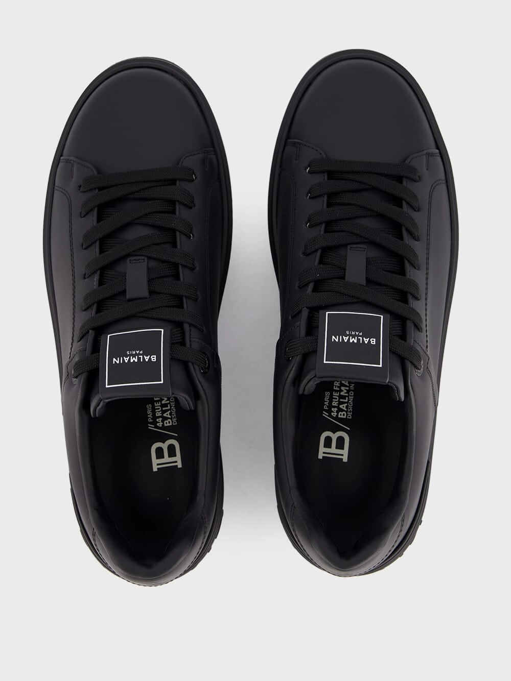 Black B-Court Leather Sneakers