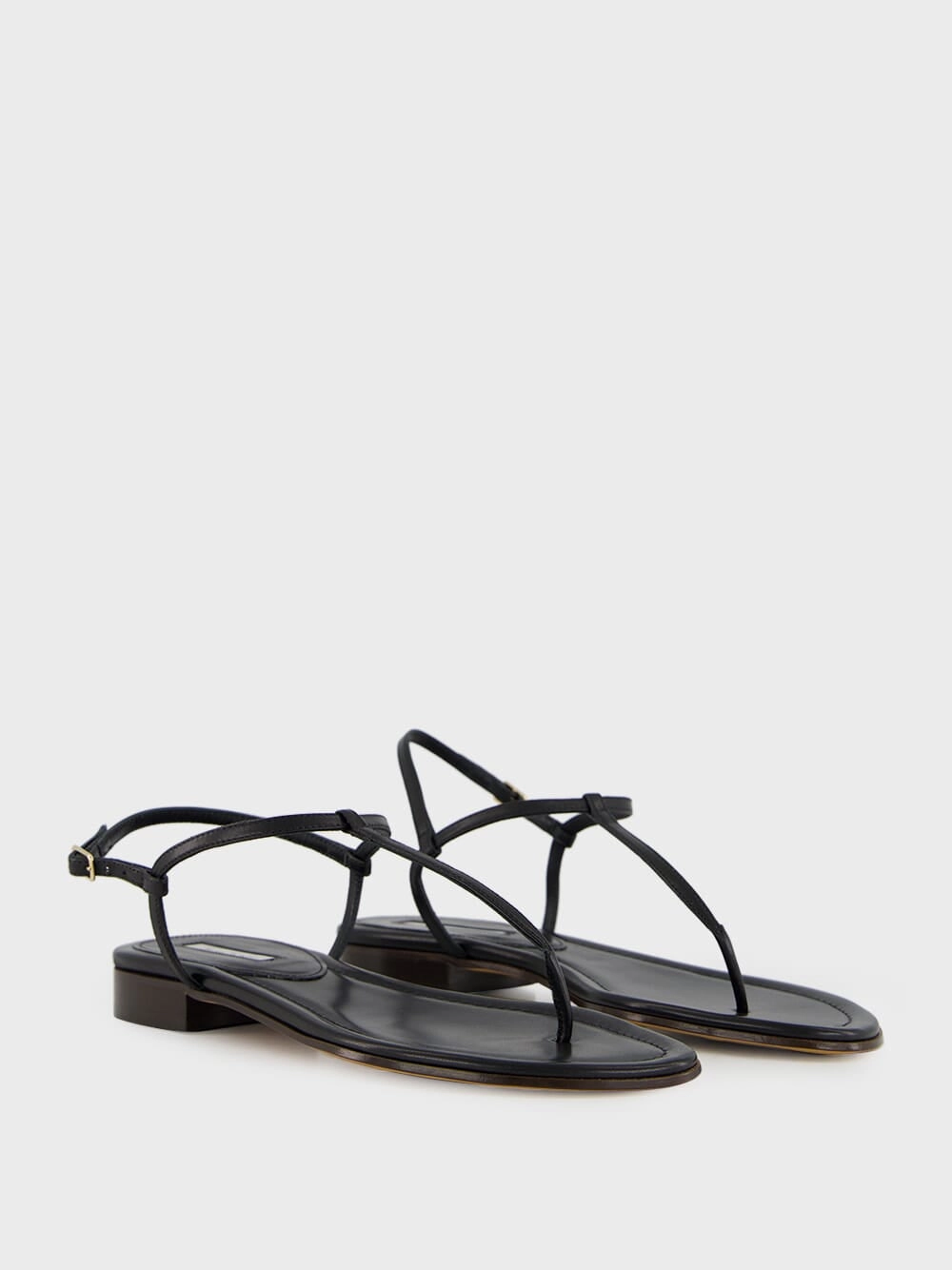 Black Calfskin Cecilia Sandals