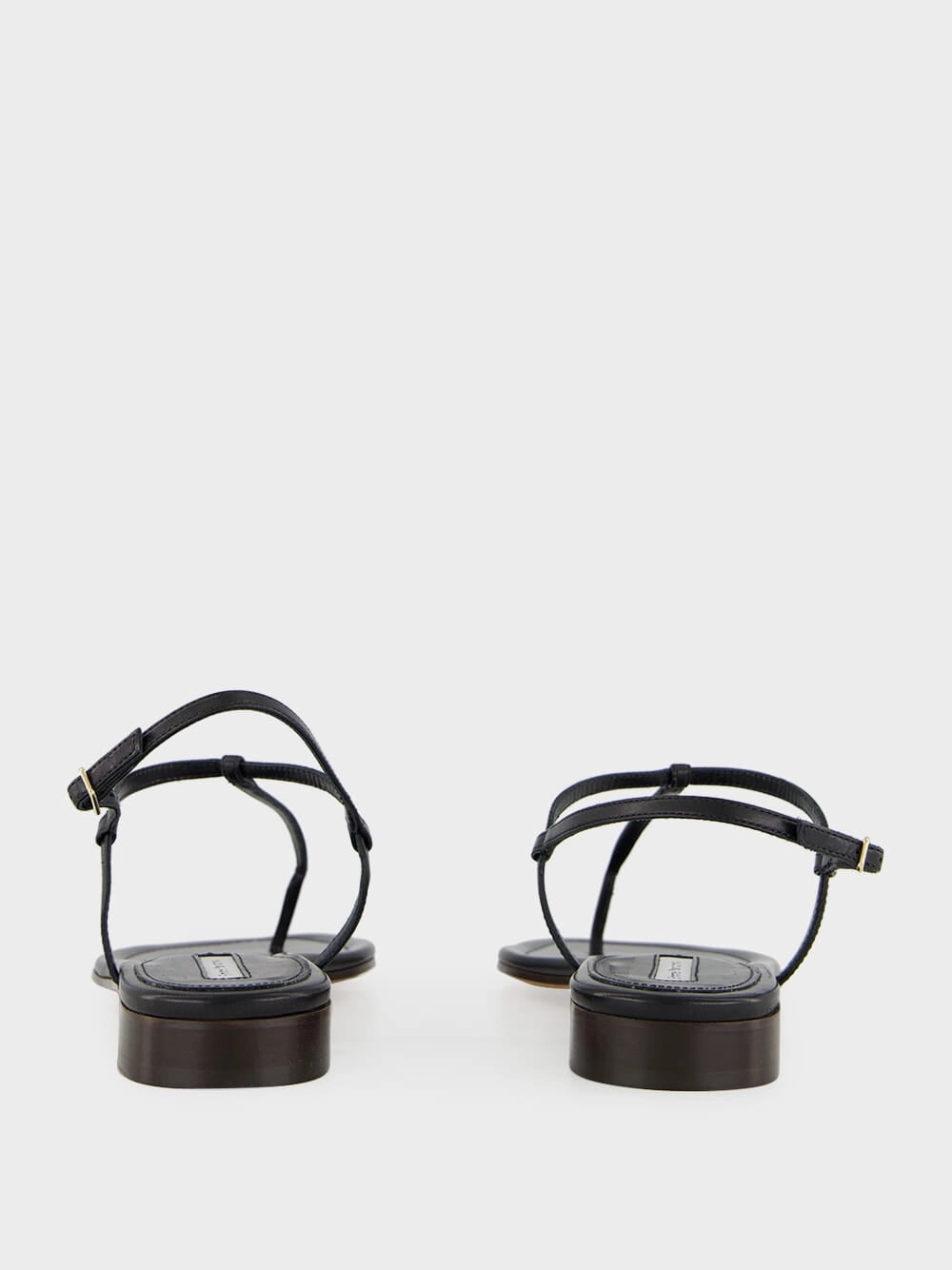 Black Calfskin Cecilia Sandals