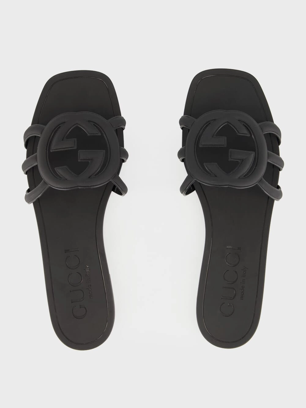 Black G Slide Sandals