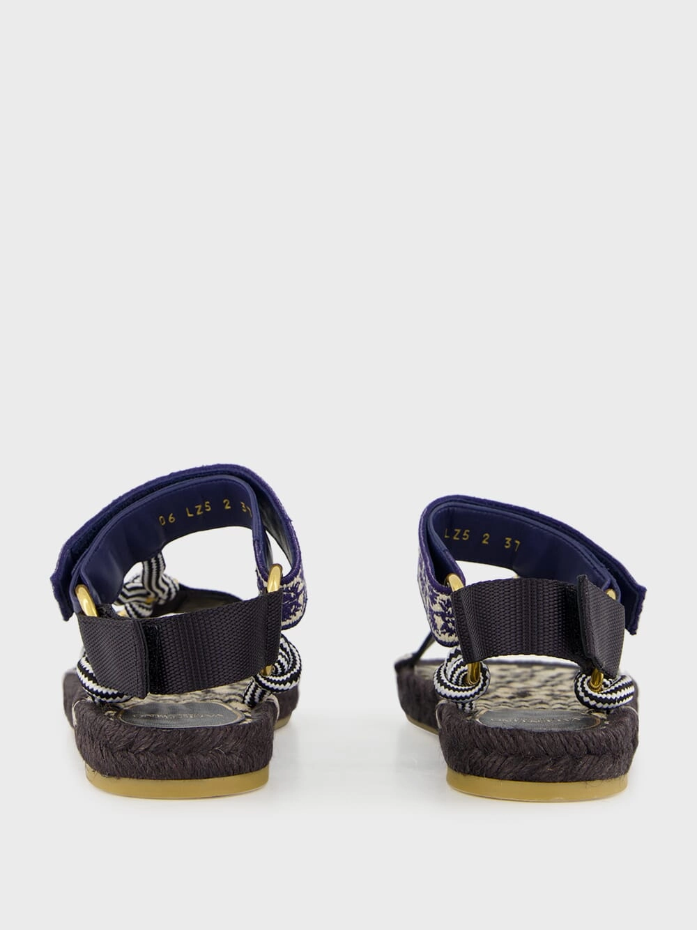 Black Lake Powell Sandal with Grape Embroidery