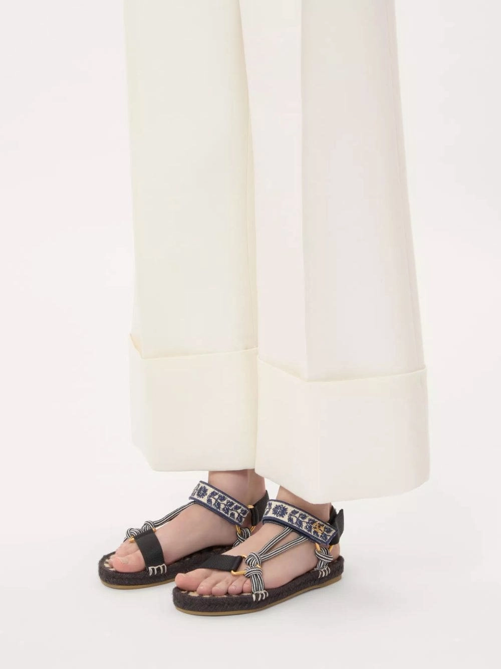 Black Lake Powell Sandal with Grape Embroidery