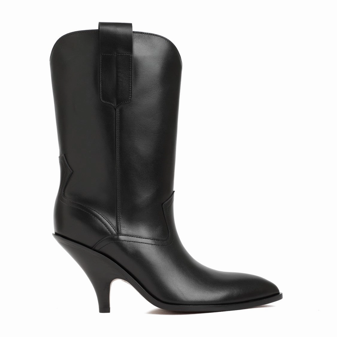 Black Lavyn Leather Boots Discount Stylish Womens Boots