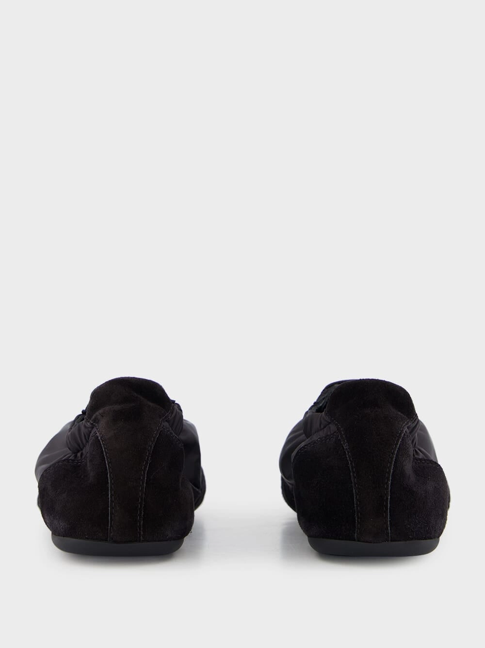 Black Leather Lace-Up Sneakers