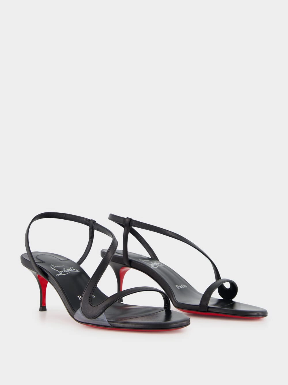 Black Leather Rosalie Sandals