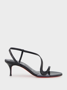 Black Leather Rosalie Sandals Womens Sandals mega clearance