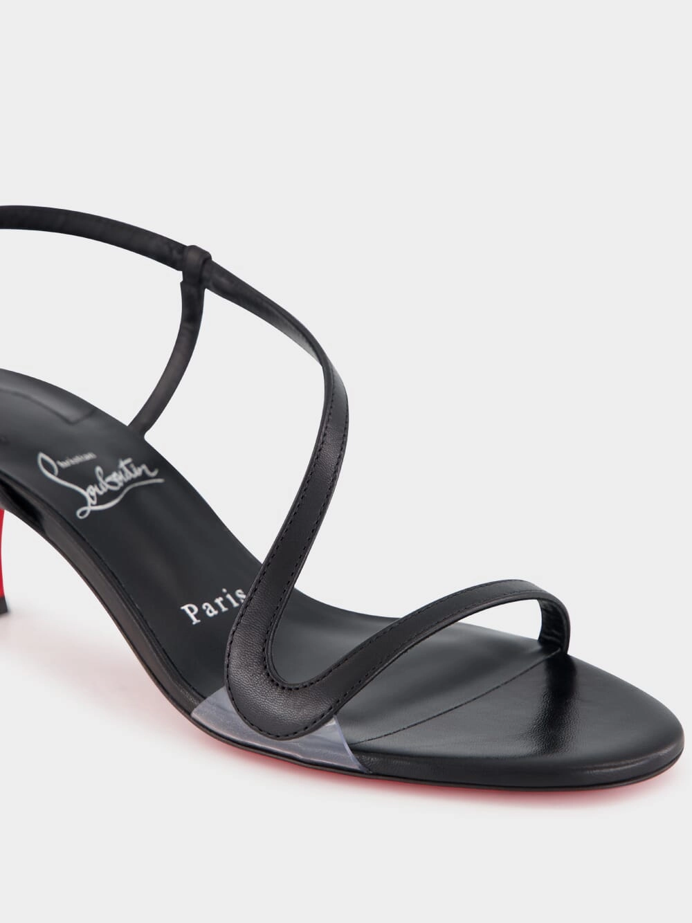 Black Leather Rosalie Sandals