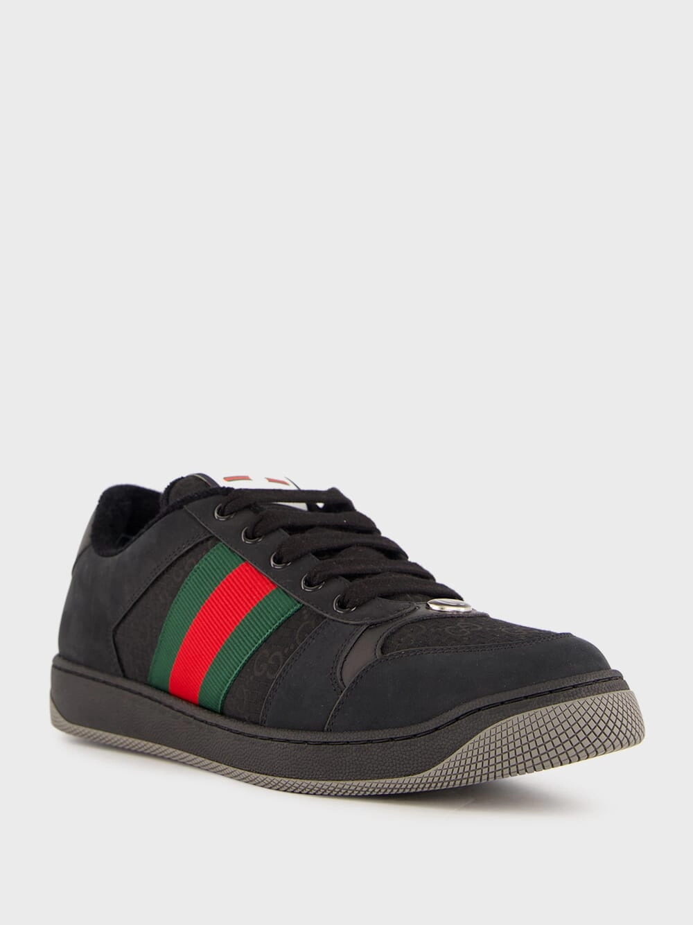 Black Men's GG Screener Sneaker