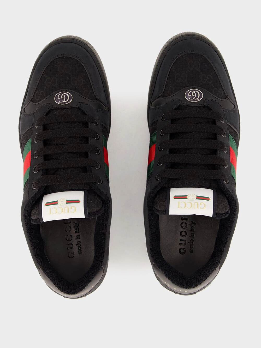 Black Men's GG Screener Sneaker