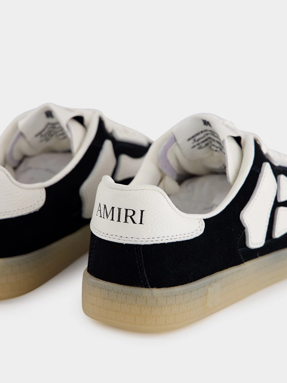 Black Pacific Bones Suede Sneakers
