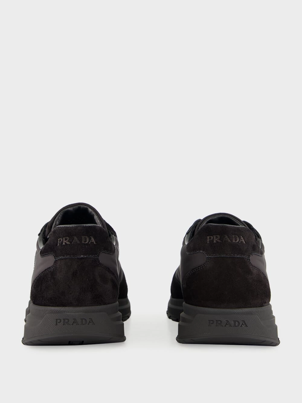 Black Prax 2.0 Re-Nylon Suede Sneakers