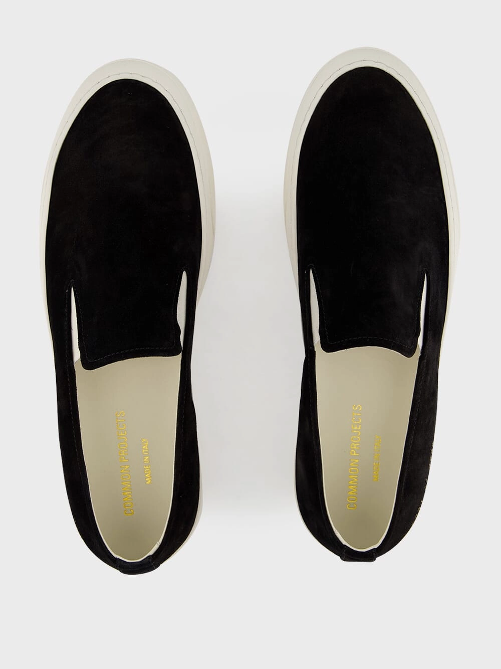 Black Suede Slip-On Sneakers