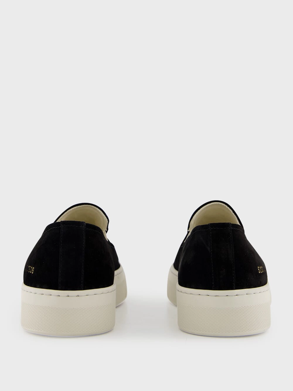 Black Suede Slip-On Sneakers