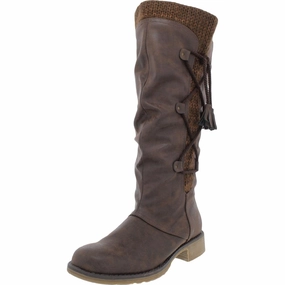 Blanca Beverly Womens Block Heel Mid-Calf Boots Womens Winter Boots promo deal