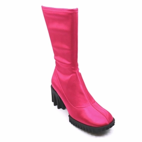 Bloffo Half Boots In Fushia Womens Casual Boots clearance