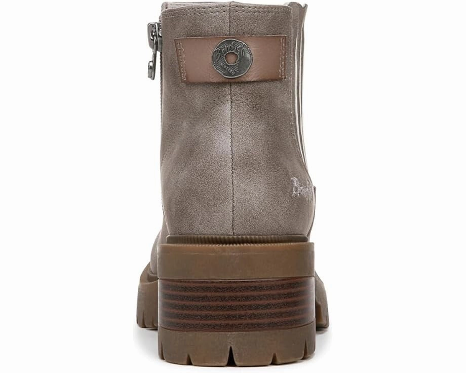 Blowfish Malibu Joy Boots Women's US 8.5 Gray Faux Nubuck Chelsea Bootie DWA297