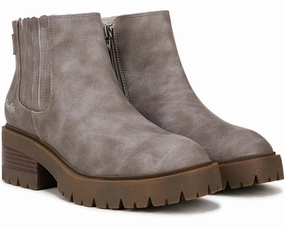 Blowfish Malibu Joy Boots Women's US 8.5 Gray Faux Nubuck Chelsea Bootie DWA297 Womens Boot Deals Today