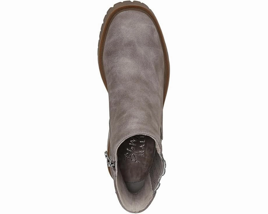Blowfish Malibu Joy Boots Women's US 8.5 Gray Faux Nubuck Chelsea Bootie DWA297
