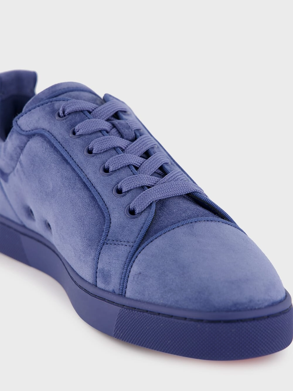 Blue Louis Orlato Denim Velours Suede Sneakers