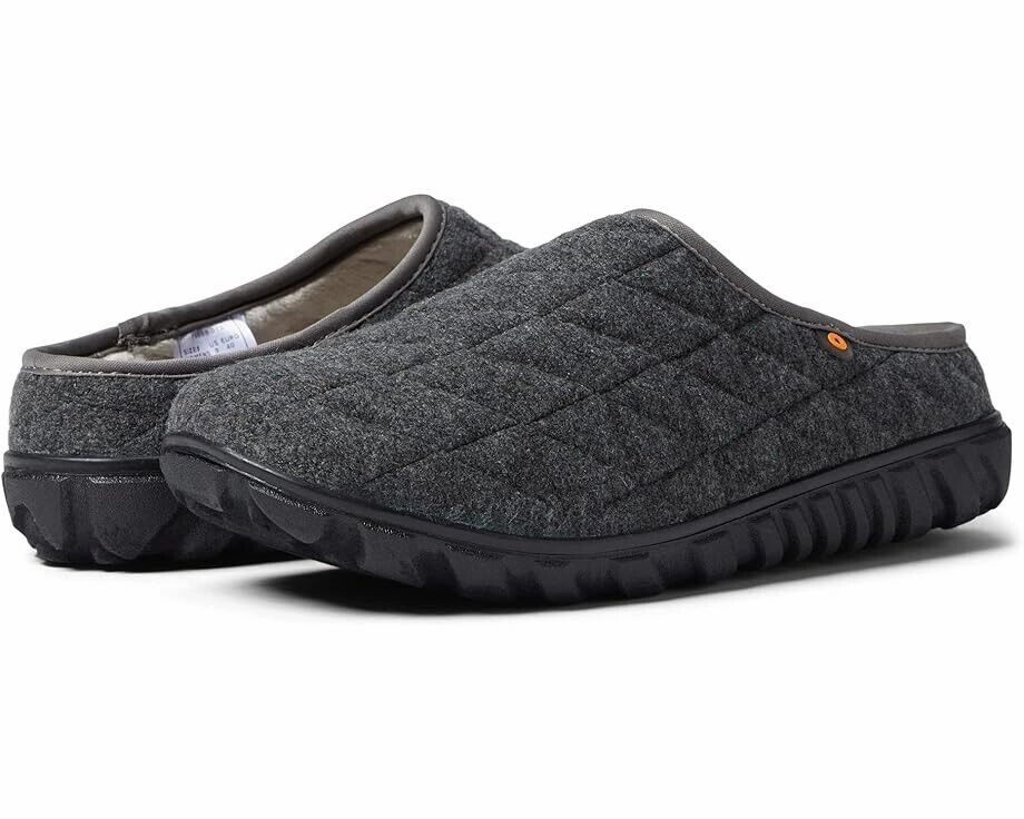 Bogs Snowday II 78889-013 Slippers Women's 7 Charcoal Slip-On Cozy Shoes KHD726 Womens Slippers at low price