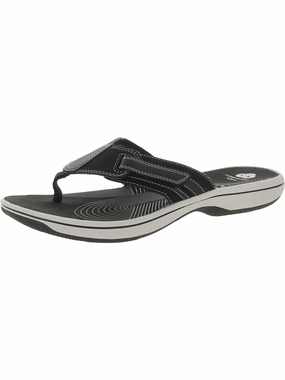 Brinkley  Womens Padded Insole Slip On Flip Flops Womens Casual Sandals deals