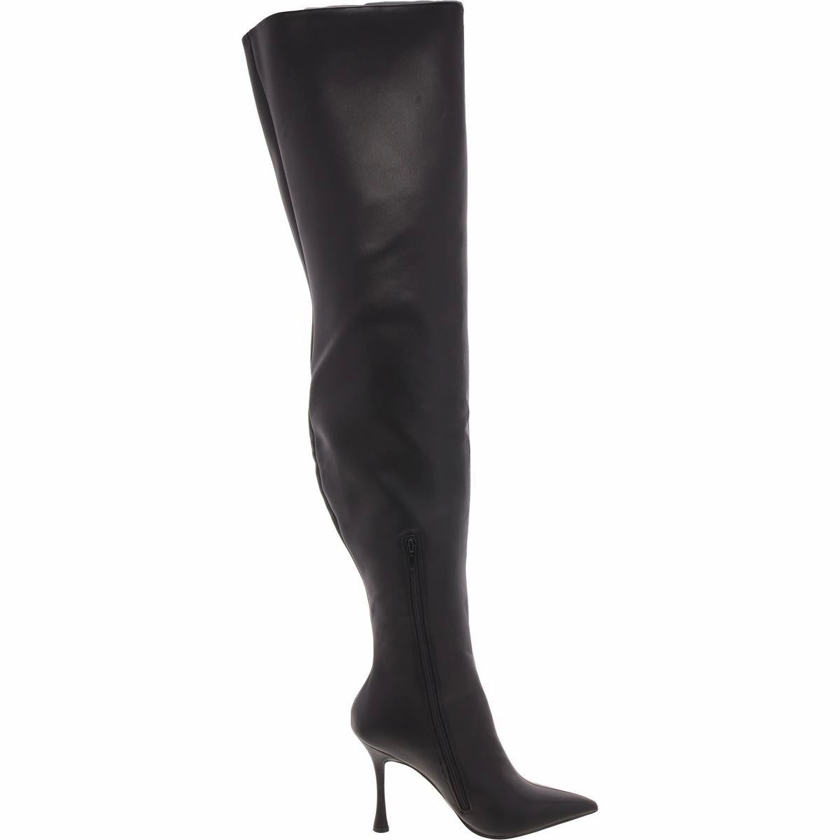 Brittany Womens Buckle Pumps Thigh-High Boots