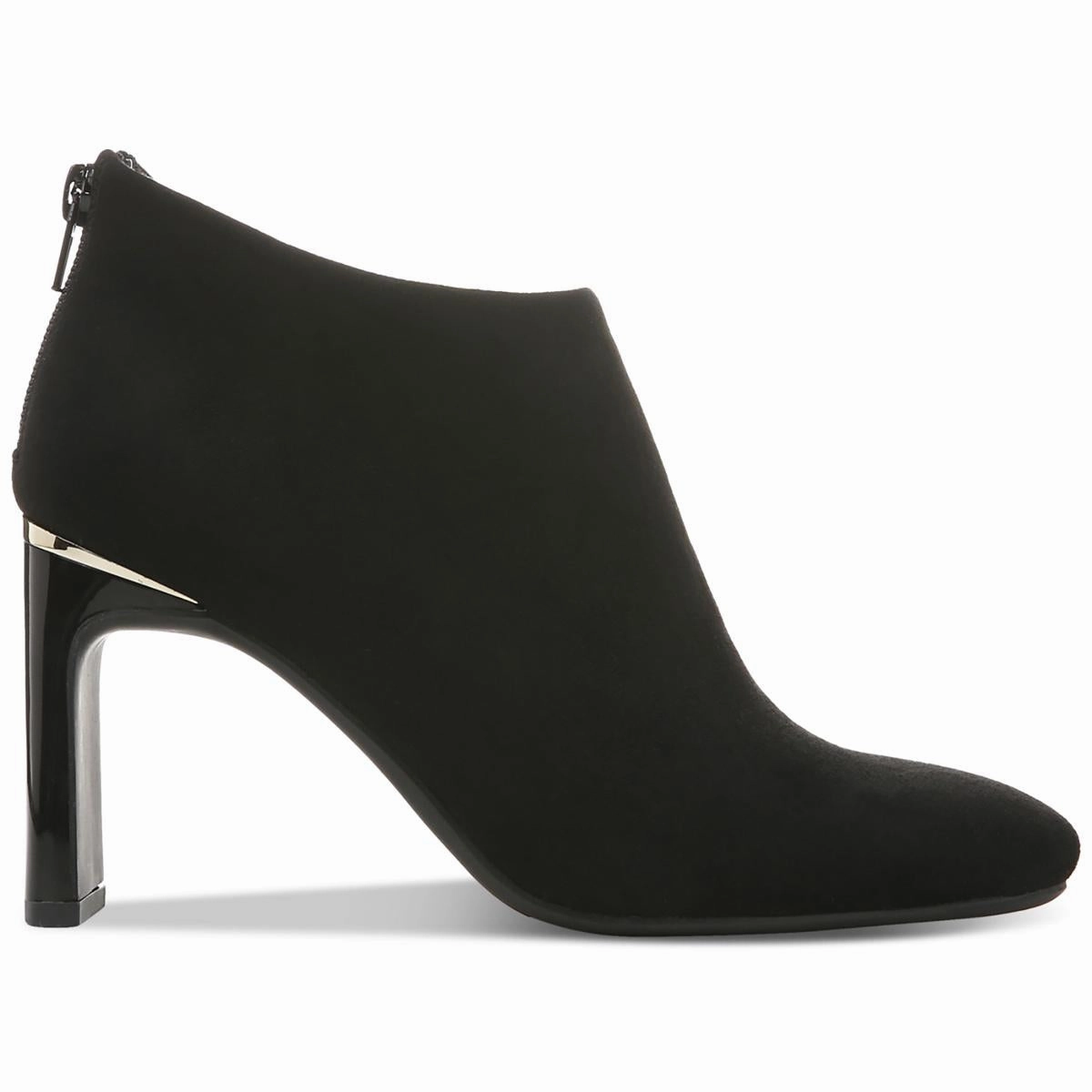 Brittnee  Womens Zipper Faux Suede Booties
