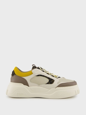 Brown Force Leather Sneakers Promo deal Mens Sneakers