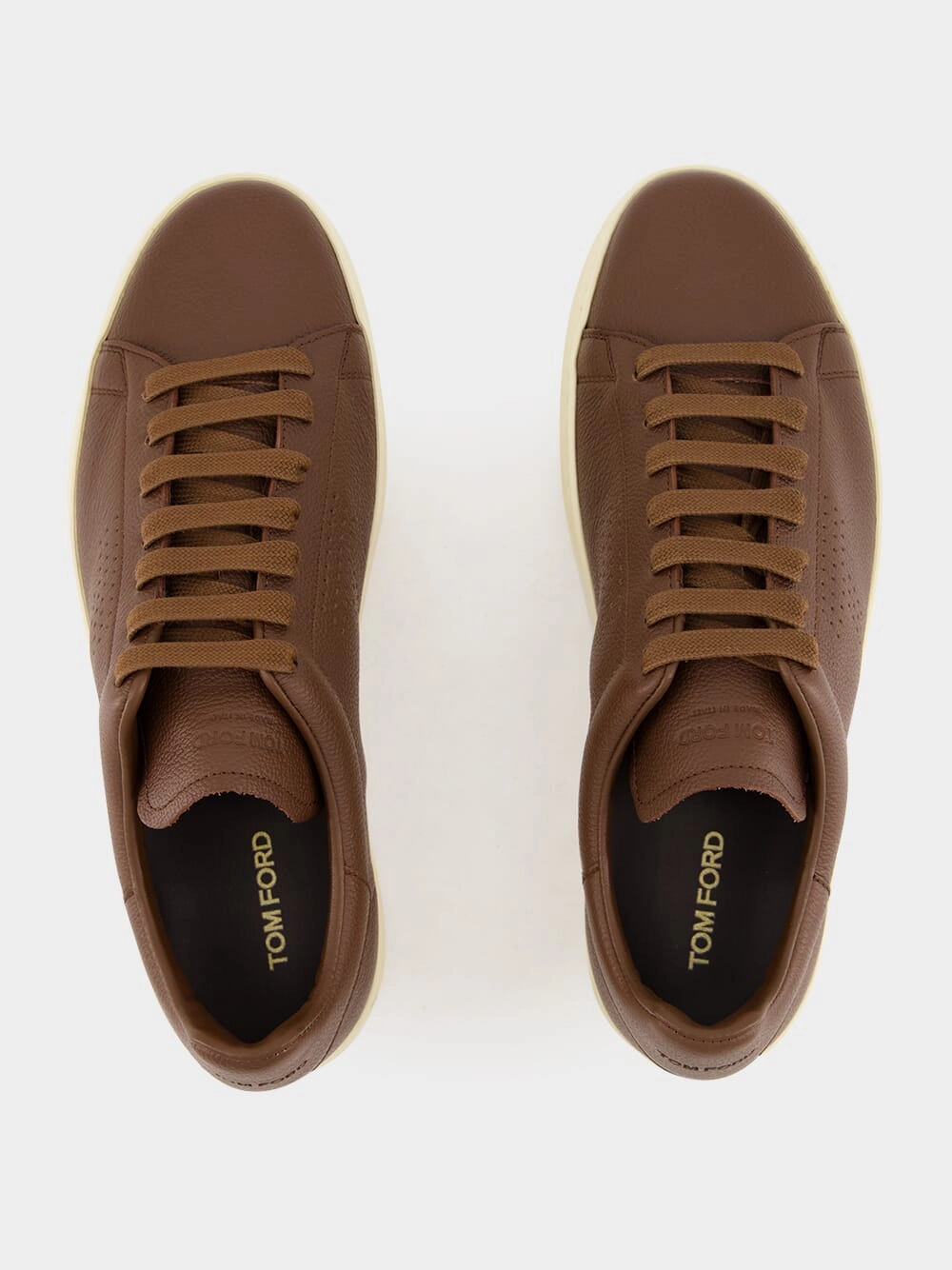 Brown Soft Grain Leather Warwick Sneaker