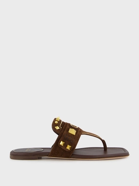 Brown VG Plaster Caster Thong Sandals Womens Sandals mega clearance