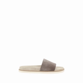 Brunello Cucinelli Suede leather Men's Slippers Discount Mens Beach Sandals