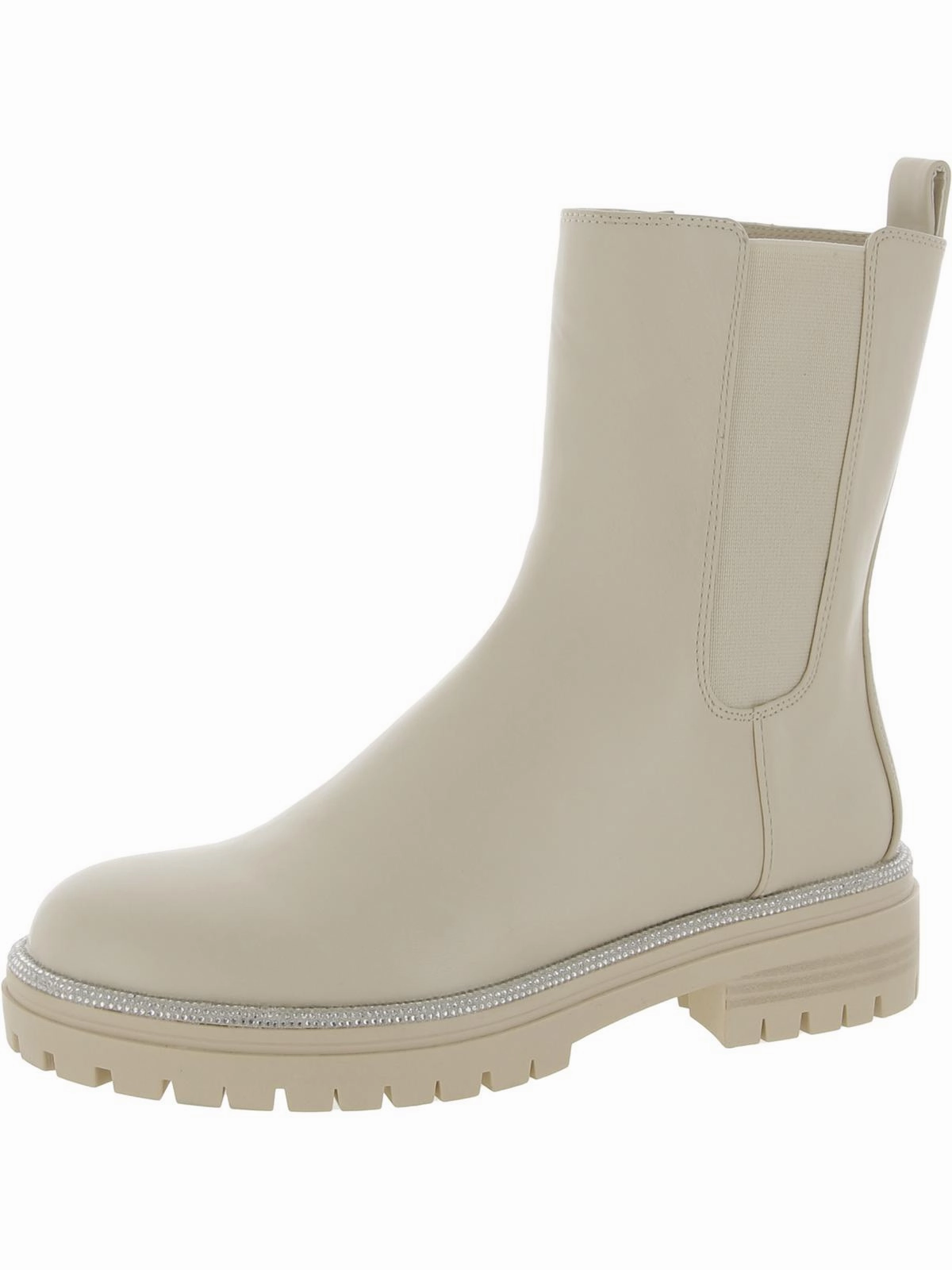 Brycin Womens Faux Leather Pull On Mid-Calf Boots Womens Dress Boots for less