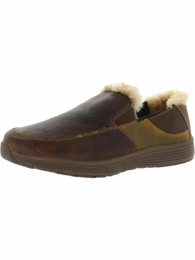 Bulgan Mens Faux Fur Inserts Slip On Loafer Slippers Mens Slippers clearance sale