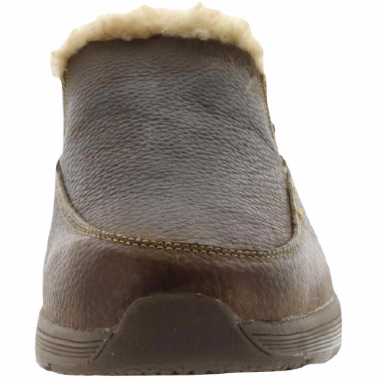 Bulgan Mens Faux Fur Inserts Slip On Loafer Slippers