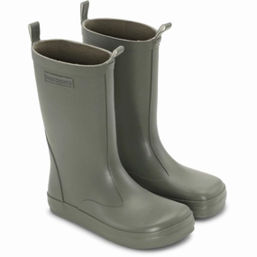 Bundgaard Army Atlas Kids Rain Boots with free shipping