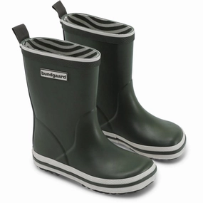 Bundgaard Army Charly High Kids Rain Boots with free shipping