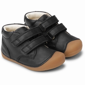 Bundgaard Black Petit Beginner Shoes With Velcro Kids promo