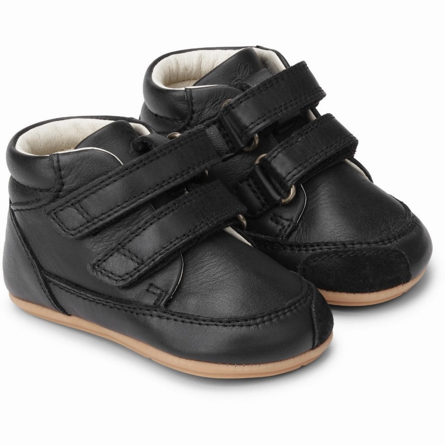 Bundgaard Black Prewalker Beginner Shoes With Velcro Kids promo