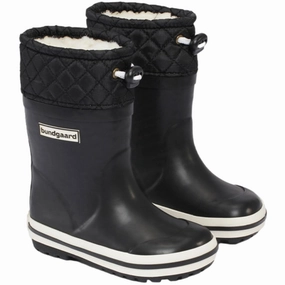 Bundgaard Black Sailor High Warm Kids Rain Boots with free shipping